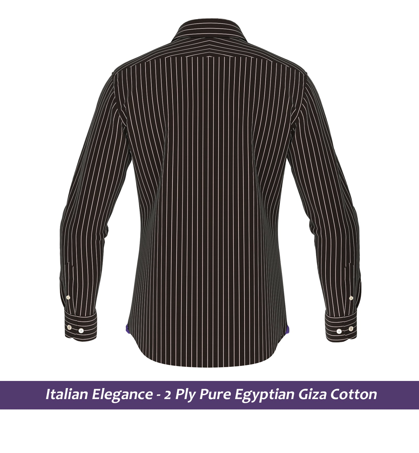 Bradbury- Mocha Brown & White Stripe