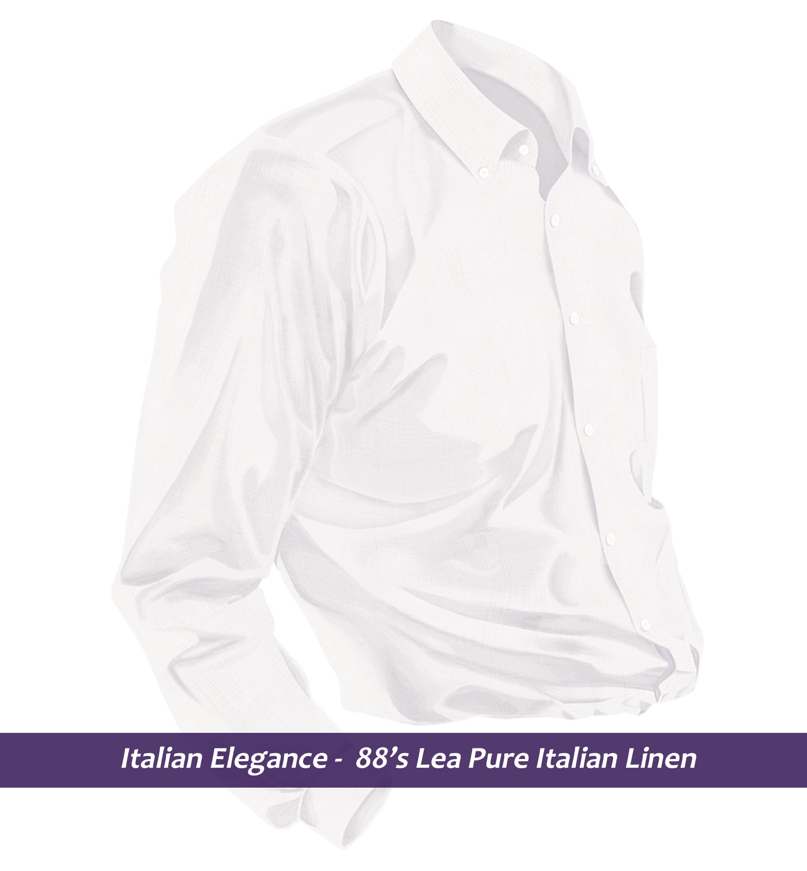 Malibu- Pristine Pure White Linen- Button Down- 88's Lea Pure Luxury Linen