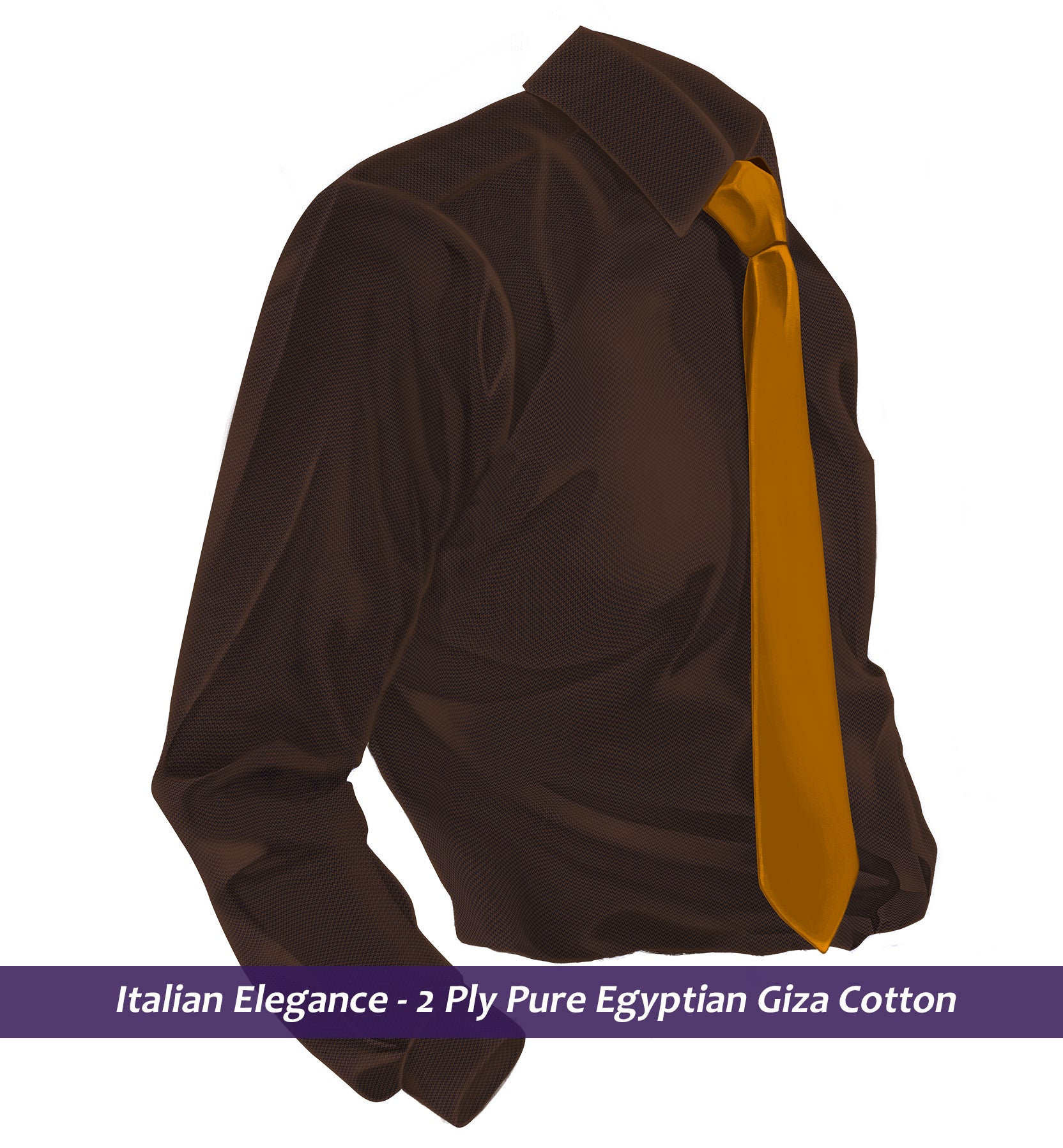 Manhattan- Cedar Brown Structure- 2 Ply Egyptian Giza Cotton-    Delivery from 7th May