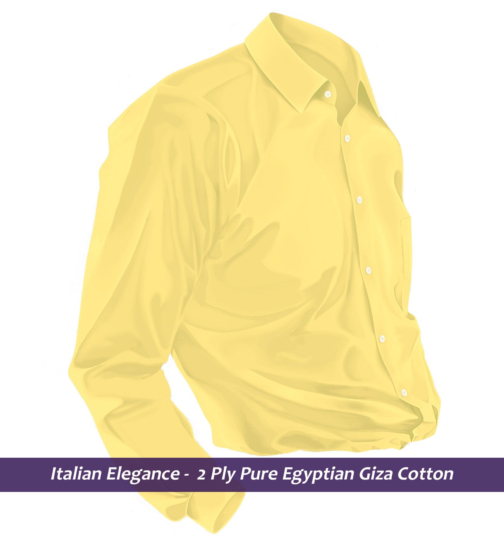 Toulouse- Daffodil Yellow Solid- 2 Ply Egyptian Giza Cotton-  Delivery from 7th May