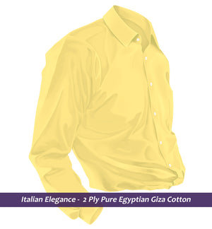 Toulouse- Daffodil Yellow Solid- 2 Ply Egyptian Giza Cotton-  Delivery from 7th May