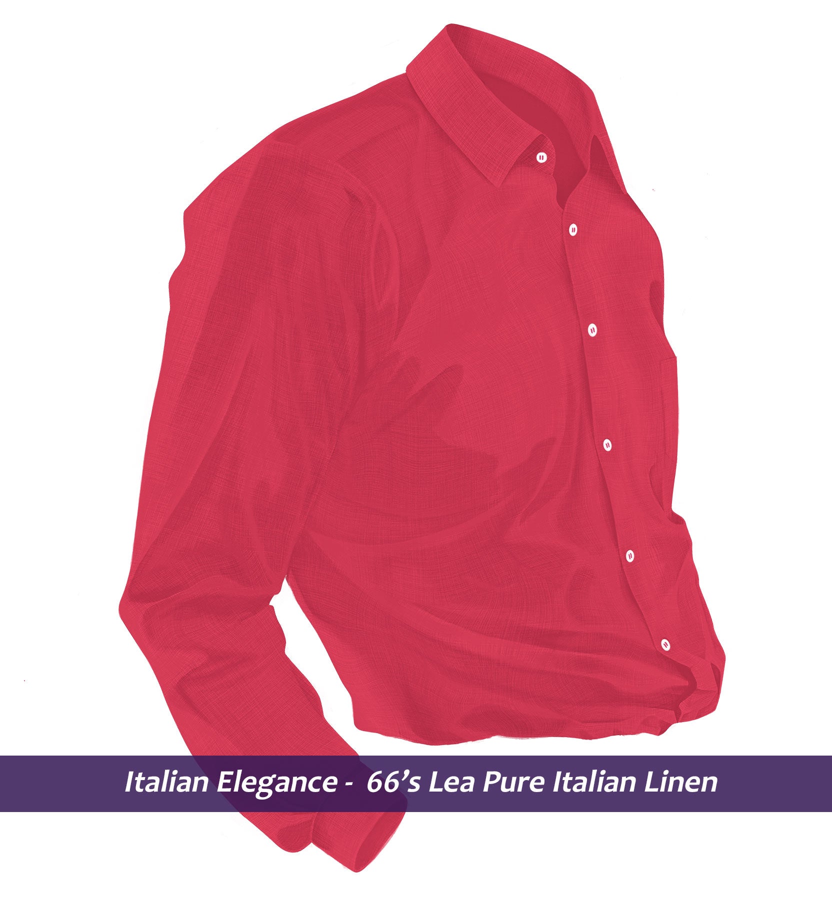 Turin- Crimson Red Solid Linen